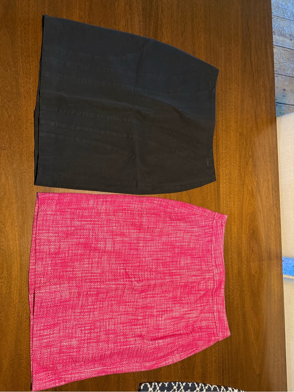 Banana Republic Pink and Black Skirt Set